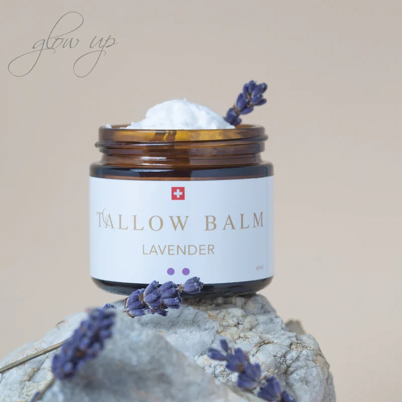 Tallow Lavender Pflege mit Schweizer Weidetalg und Lavendelöl – beruhigende Naturkosmetik für empfindliche und trockene Haut
