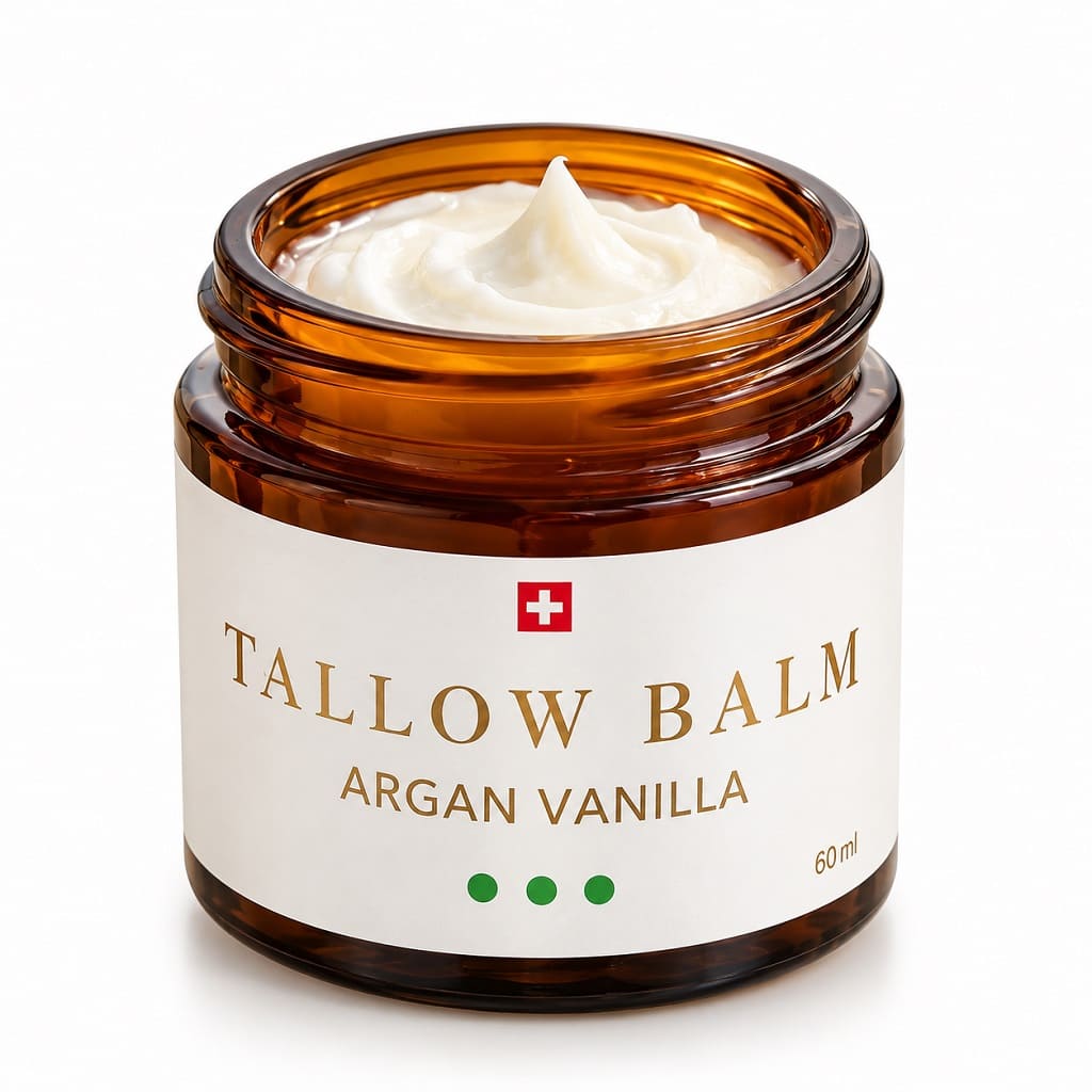 Original Swiss Tallow Balm mit Bio Argan und Vanille
