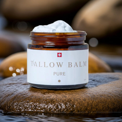 Tallow Balm Pure aus 100% Schweizer Rindertalg – minimalistische Naturkosmetik ohne Duftstoffe für empfindliche Haut