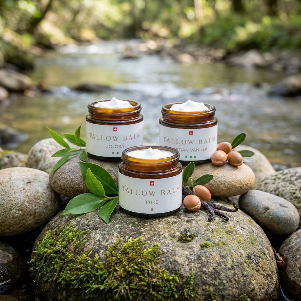 Swiss Tallow Balm Entdeckungsset - 3x Creme mit 100% Talg aus Weidehaltung