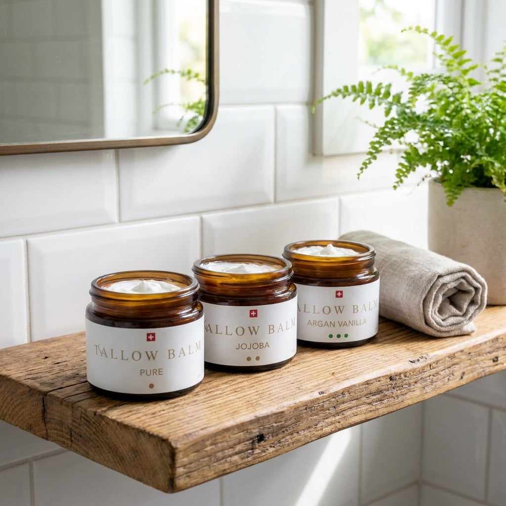Swiss Tallow Balm Entdeckungsset - 3x Creme mit 100% Talg aus Weidehaltung