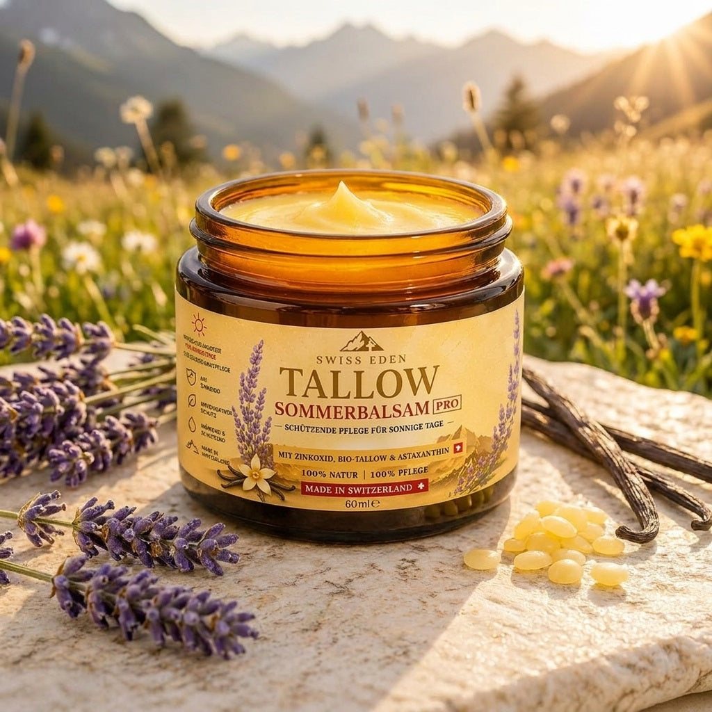 Bio Tallow Sommerbalsam PRO mit Bio-Tallow, Zinkoxid und Astaxanthin