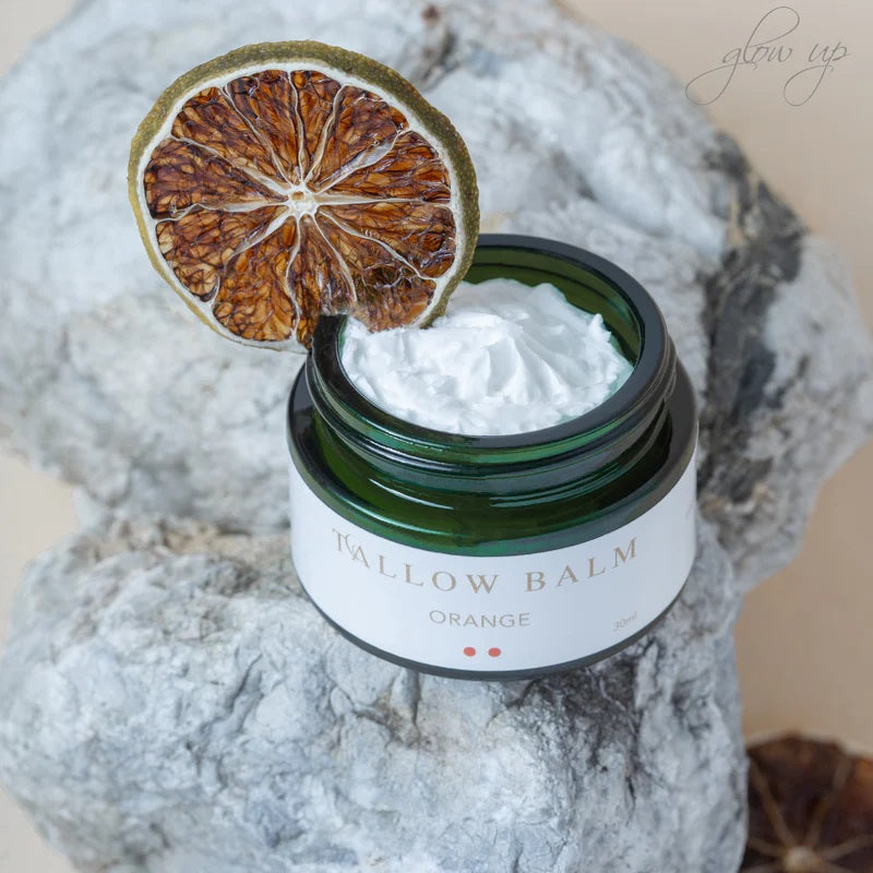Tallow Orange Pflege mit Schweizer Bio-Tallow – natürliche Hautpflege mit frischem Orangenöl für empfindliche Haut